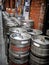 Modern kegs casks for draught beer