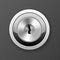 Modern keyhole - door lock icon, flat key hole