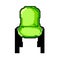 modern kid chair game pixel art vector illustration