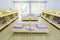 Modern kindergarten bedroom with small beds
