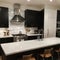 Modern kitchen with black sink and fronts