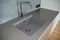 Modern kitchen chrome faucet and  ceramic kitchen sink