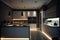 modern kitchen with sleek and clean lines, minimalistic design, and understated lighting