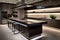 modern kitchen with sleek, minimalistic design and clean lines for sushi bar