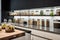 modern kitchen with sleek storage containers and glass jars for easy food access