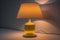 a modern lamp on a solid color background. ai generative