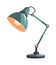 Modern lamp symbolizes creativity icon