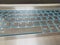 Modern laptop gaming keyboard with blue led backlight