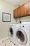 Modern laundry room with modern appliances