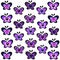 Modern lavender butterflies vector