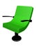 Modern leather armchair - green