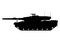 Modern Leopard 2 A4 tank. Vector