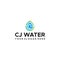 Modern letter mark initial CJ WATER logo design