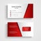 Modern light red business card template