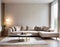 Modern living room in a house featuring a color scheme of gold and