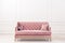 Modern living-room minimalistic interior with pink sofa
