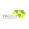 Modern logo concept design for fintech and digital finance technologies