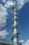 Modern Lookout Tower on Sibenik Hill, close to Novy Hradek village, Eagle,Orlicke, Mountains, Czech Republic.Column of the