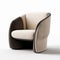 Modern Lounge Chair In Dark Bronze And Light Beige By Acoustico Incstyuu