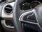 Modern luxury car interior steering wheel and dashboard speedometer display