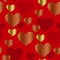 Modern luxury Valentines Day seamless pattern.