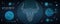 Modern magic witchcraft card with astrology Taurus neon zodiac sign. Polygonal bull head. Zodiac characteristic