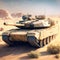 Modern Main Battle tank created with Generative AI