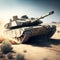 Modern Main Battle tank created with Generative AI