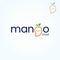 Modern Mango Chat logo design vector template