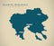 Modern Map - Kendriki Makedonia Greece GR