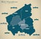 Modern Map - West-Vlaanderen BE