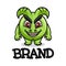 Modern mascot is a monster logo. Vector illustration