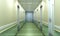 modern medical clinic bright blurred background corridor spacious modern medical facility hospital new 3d render
