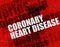 Modern medical concept: Coronary Heart Disease on Red Brickwall