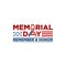 Modern Memorial Day United States Celebration Flag Background