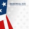 Modern Memorial Day United States Celebration Flag Background