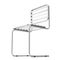 Modern Metal CHair with Wooden Planks. 3d Rendering