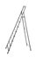 Modern metal stepladder isolated. Construction tool