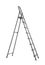 Modern metal stepladder isolated. Construction tool