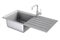 Modern Metalic Kitchen Sink with Stainless Steel Water Tap, Fau