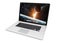 Modern metallic laptop on white background 3D rendering