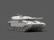 Modern military tank - white template color