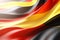 Modern Minimalist Belgian Flag in Twisted Waves 3D Render