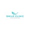 modern minimalist SMILE CLINIC dentist logo design