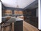 Modern minimalistic kitchen, with contemporary wood fittings, panoramic window, luxury interior design