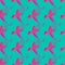 Modern Mint -Wild Leaves Seamless Repeat Pattern Background in pink,orange, and green
