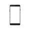 Modern mobile phone vector isolated. Smartphone shape
