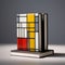 Modern Mondrian: A Colorful Book With Stained Glass Effect