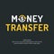 Modern money transfer logo and emblem.