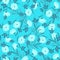 Modern Monochromatic Tropical Flowers Background Pattern Seamless